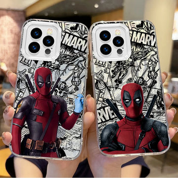 Deadpool Phone Case for iPhone 16 15 14 13 12 11 Pro Max Plus XS XR 8 7 6 Plus