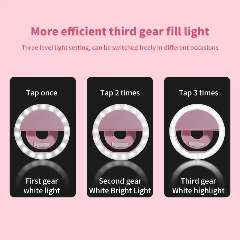 Cell Phone Third Gear Fill Light Led Selfie Ring Light