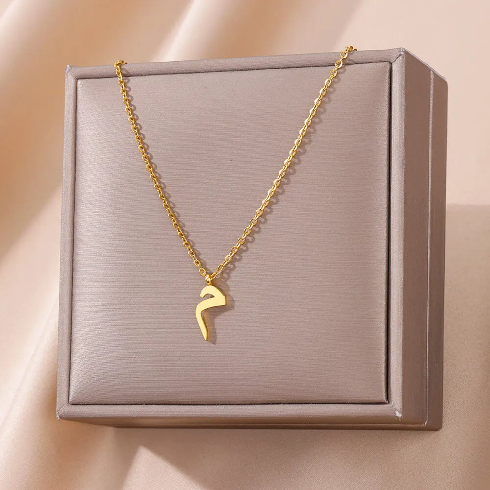 Arabic Alphabet Necklace For Women