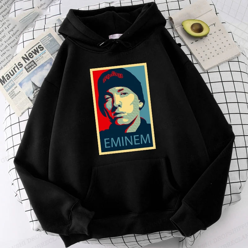 Eminem Print Hoodie unisex