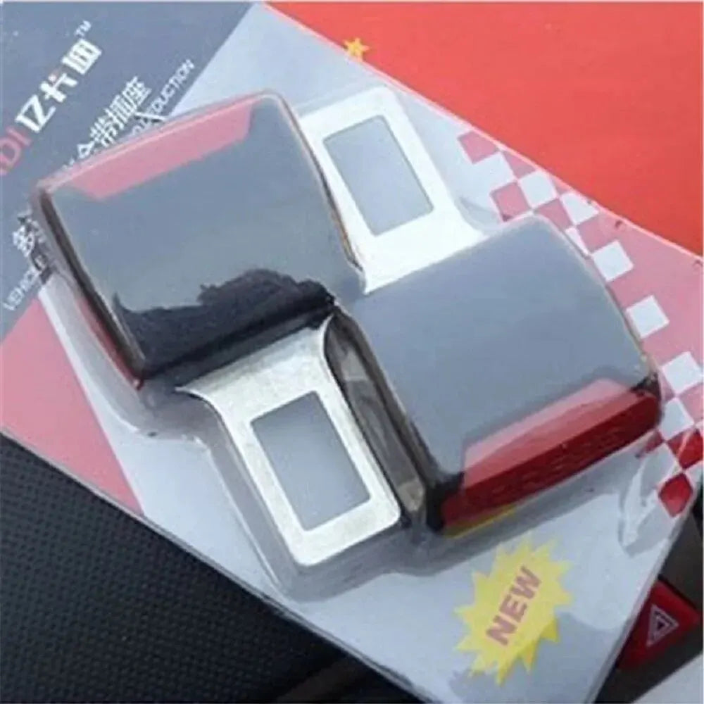 2 PCS Car Seat Belt Clip Extender Safety Seatbelt Lock Buckle Plug Thick Insert Socket Extender Safety Buckle