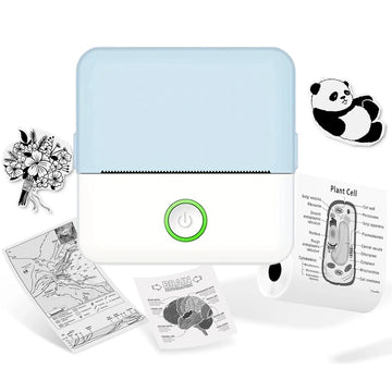 Mini portable printer wireless printer with bluetooth compatible with android and ios