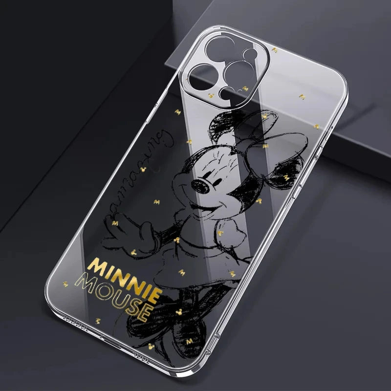 Cute Disney Mickey Minnie Phone Case For Apple iPhone 15 14 13 12 11 Pro Max